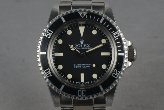 1982 Rolex Submariner 5513 with Maxi Mark V Dial with Box and Papers