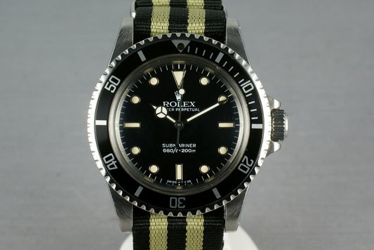 Rolex Submariner Dial  5513 WG surrounds on NATO