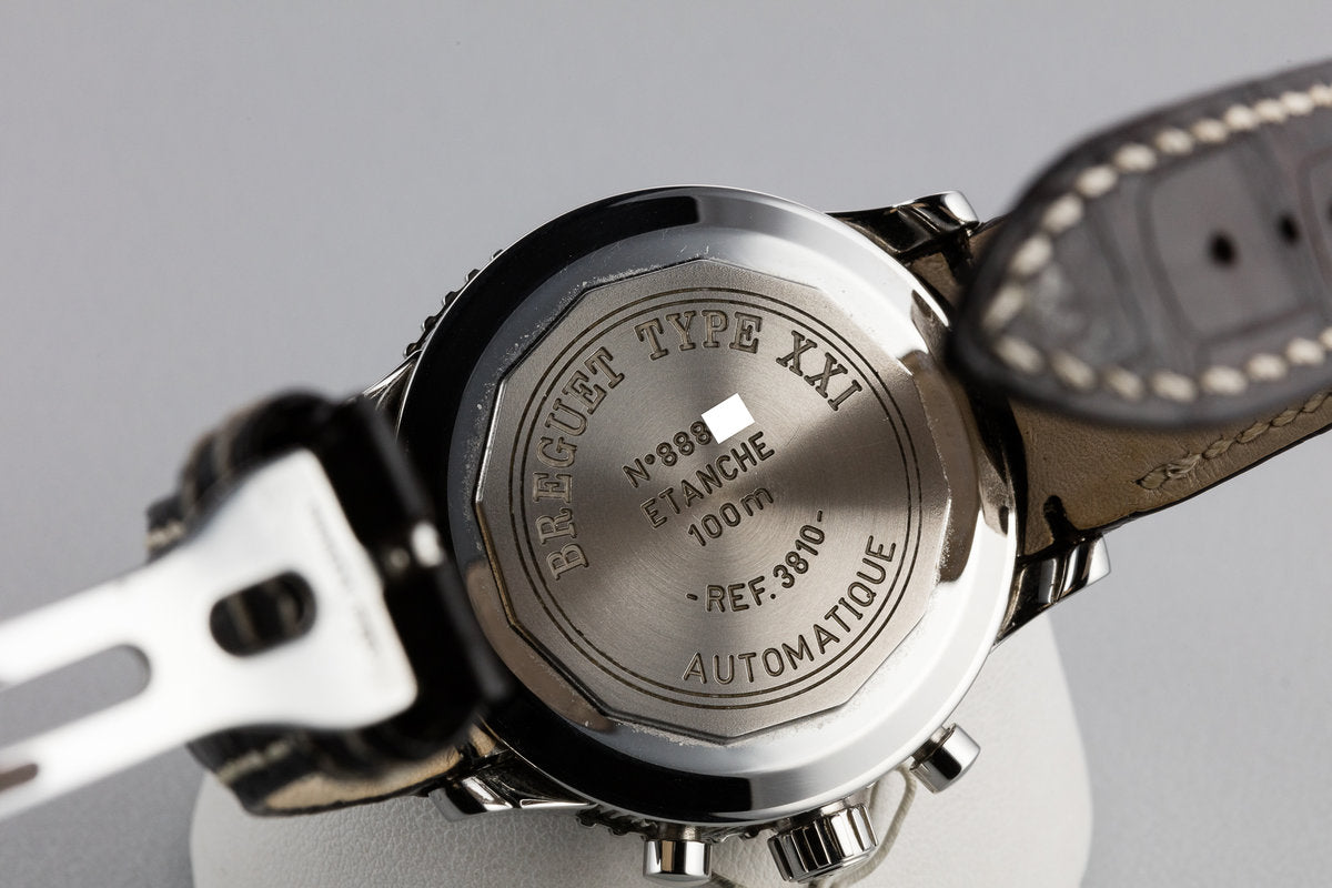 HQ Milton 2009 Breguet Type 21 3810ST929ZU with Box and Papers Inventory A2110 For Sale