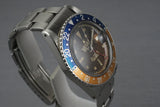 1960 Rolex GMT 1675 PCG OCC Gilt Chapter Ring Tropical Dial