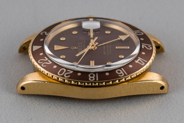 1967 18K YG Rolex GMT-Master 1675 with Brown Nipple Dial and Concorde Hands