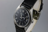 1972 Rolex DateJust 1601 Black "Confetti" dial with Papers
