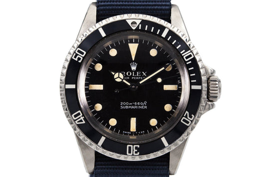 1969 Rolex Submariner 5513 Meters First with Box and Papers