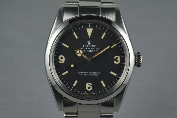 1969 Rolex Explorer 1 1016 with Box and British Royal Air Force Papers