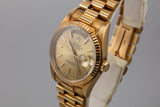 1989 Rolex 18K YG Day-Date 18238 Champagne Dial with Box and Papers