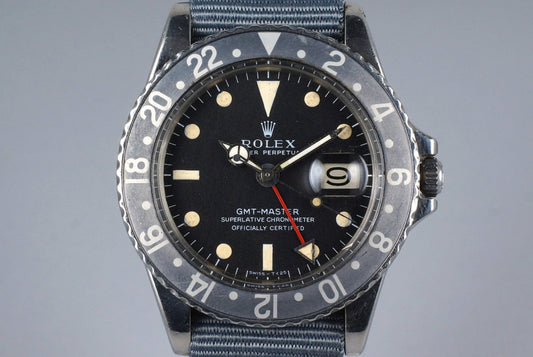 1966 Rolex GMT 1675 Mark I Dial with Faded Insert