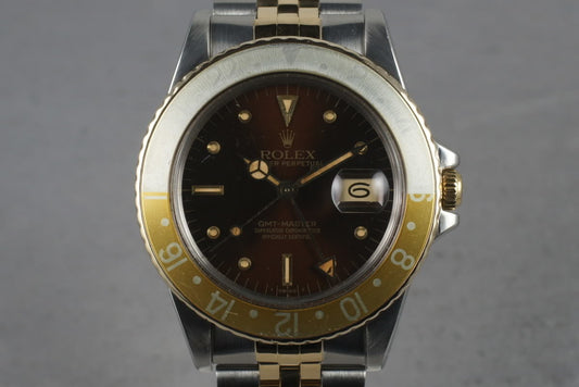 1981 Rolex GMT Two Tone 16753 with Root Beer Dial