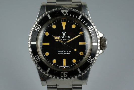 1972 Rolex Submariner 5513 with Creamy Orange Serif Dial