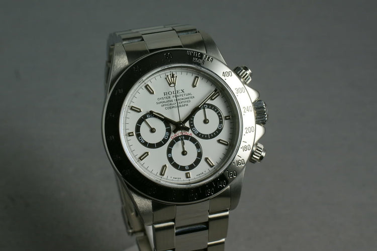 Rolex SS Zenith Daytona 16520 Box and Papers and RSC service papers