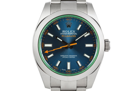 2014 Rolex Milgauss 116400GV with Box and Papers