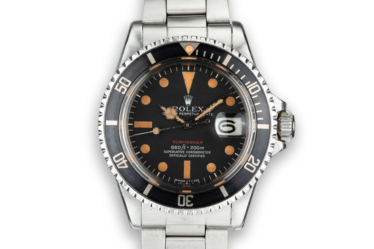 1971 Rolex Red Submariner 1680 MK V Dial