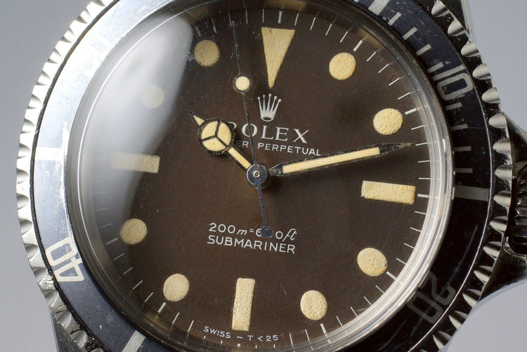 1967 Rolex Submariner 5513 Brown Meters First Dial