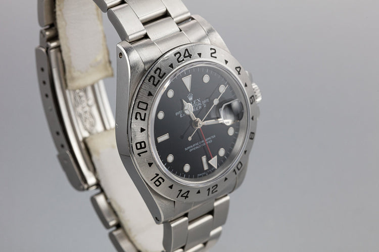1990 Rolex Explorer II 16570 Black Dial with Box and Papers