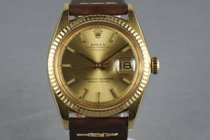 1972 Rolex Datejust 1601 18K