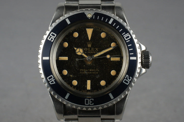 1966 Rolex Submariner 5513 with Glossy Gilt Dial and Papers