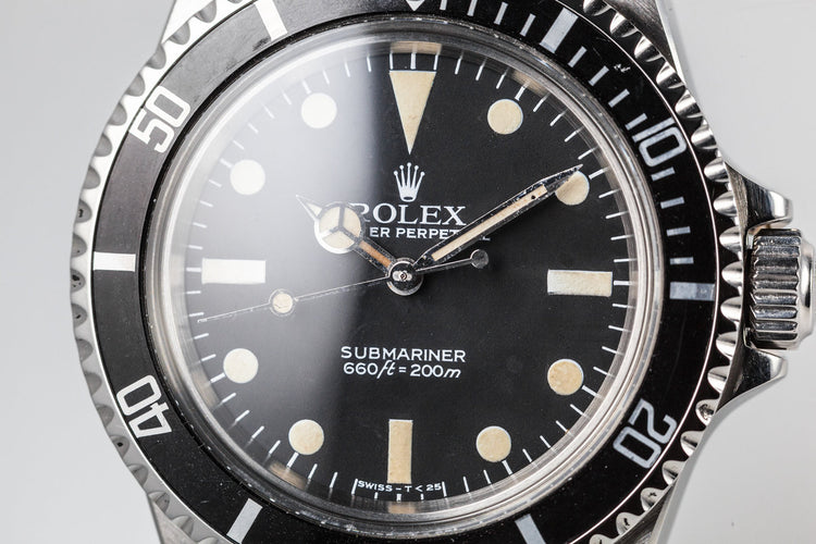 1983 Rolex Submariner 5513 with Mark V Maxi Dial