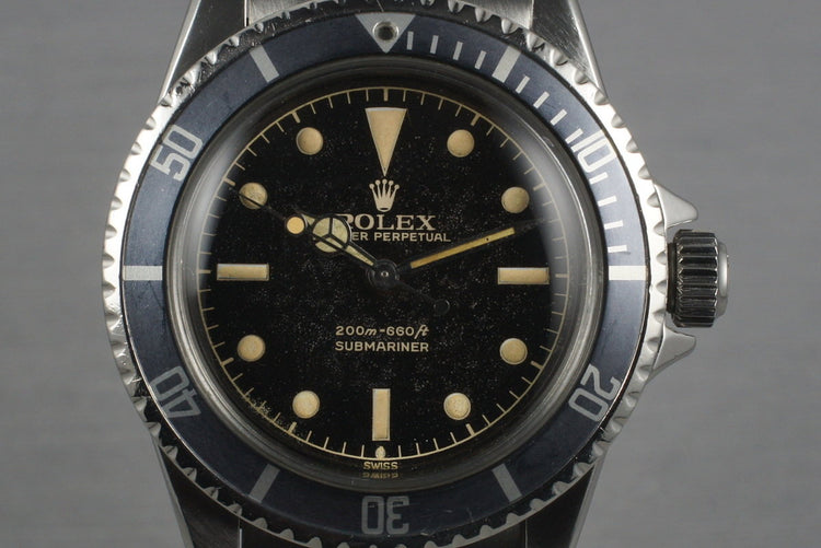 1961 Rolex Submariner 5512 PCG with Gilt Chapter Ring Exclamation Dial