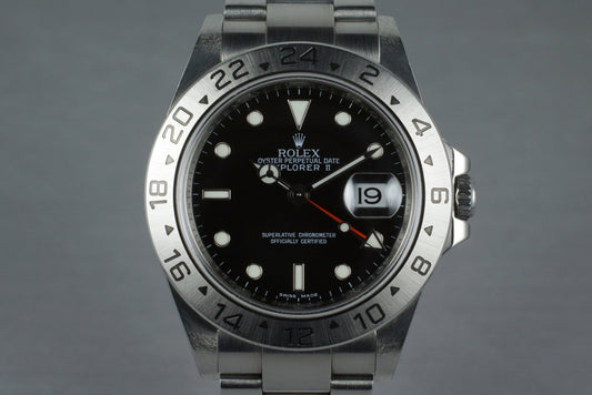 2009 Rolex Explorer II 16570 with Box and Papers with 3186 Movement