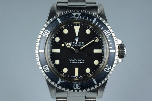 1979 Rolex Submariner 5513 Mark I Maxi Dial