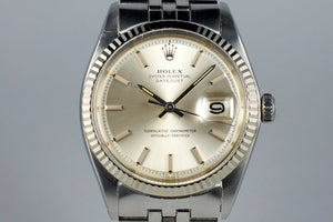 1971 Rolex Datejust 1601 Silver Dial