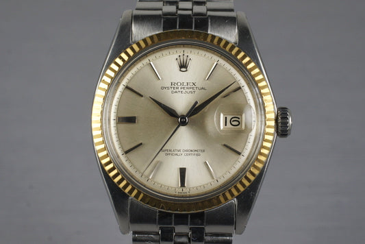 1964 Rolex Two Tone DateJust 1601 Silver Dial