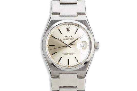 1979 Rolex OysterQuartz DateJust 17000 Silver Dial