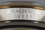 1991 Rolex Two Tone DateJust 16233