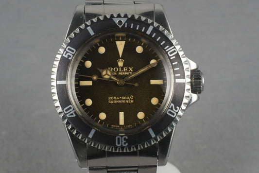 1965 Rolex Submariner 5513 with Ultra Gilt Tropical Brown Dial