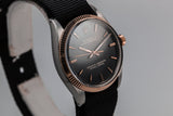 1964 Rolex Rose Gold and Stainless Steel Oyster Perpetual 1005 Black Gilt Dial