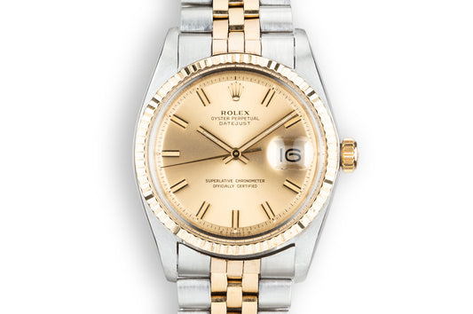 1971 Rolex Two-Tone DateJust 1601 with Sigma Champagne Dial