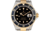 1991 Rolex Two Tone Black Submariner 16613