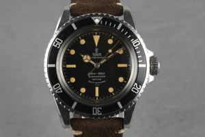 1964 Tudor Submariner 7928 with Unpolished case and gilt underline dial