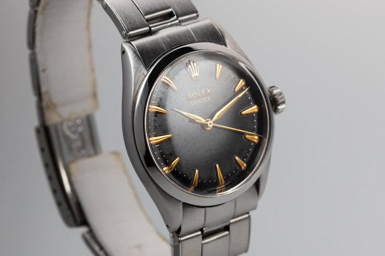 1957 Rolex Oyster 6480 SWISS Only Black Gilt Dial