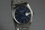 1970 Rolex Date 1500 with Blue Dial