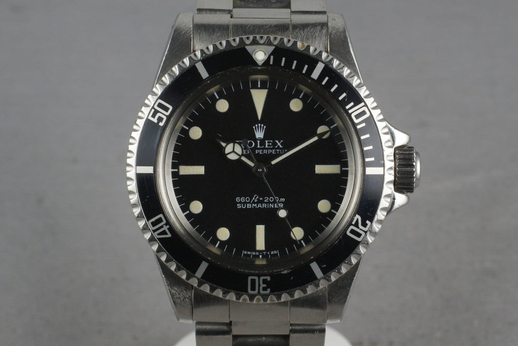 1968 Rolex Submariner  5513 with Box and Papers