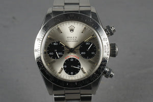 1986 Rolex Daytona 6265 Silver Big Red Daytona with Box and Papers