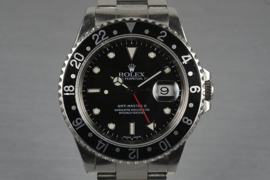 1999 Rolex GMT II 16710 with Box and Papers