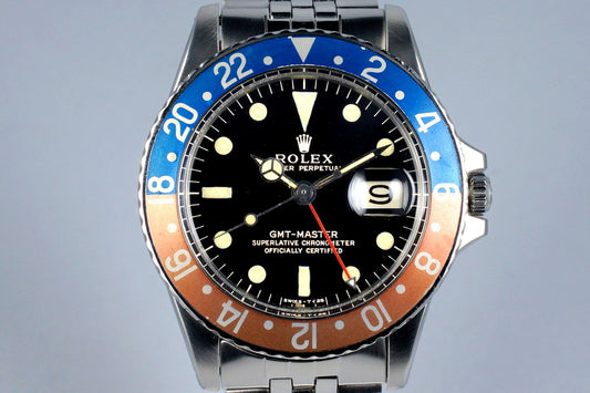 1967 Rolex GMT 1675 Glossy Gilt Dial
