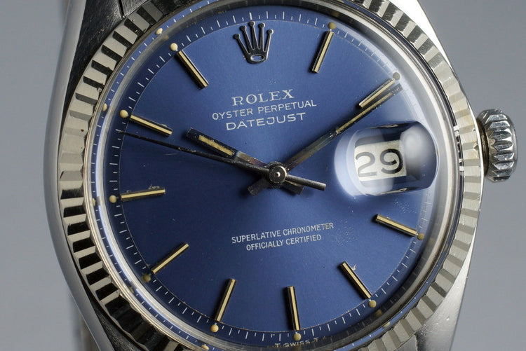 1972 Rolex DateJust 1601 Blue Dial