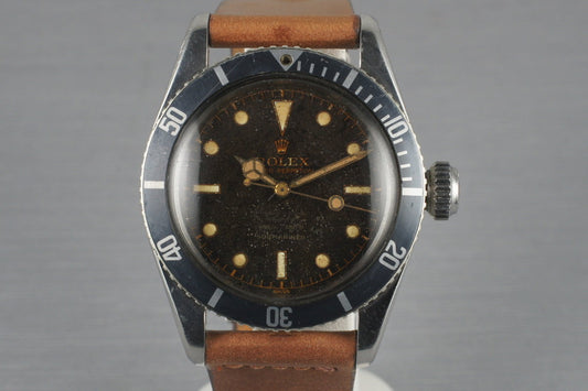 1956 Rolex Submariner Big Crown 6538 4 Line