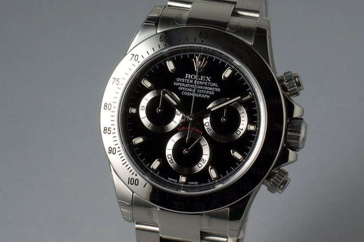 2015 Rolex Daytona 116520 Black Dial with Box and Papers MINT