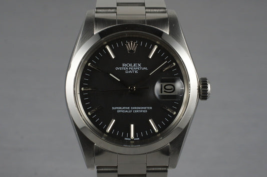 1972 Rolex Date 1500 Black Dial