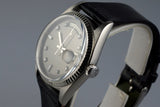1964 Rolex WG Day-Date 1803 Factory Gray Diamond Dial