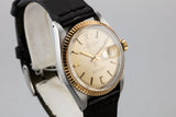 1969 Rolex Two-Tone DateJust 1601 with No Lume Champagne Dial