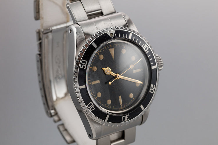1961 Tudor Pointed Crown Guard Case Submariner 7928 with Gilt Dial