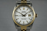 1984 Rolex Two Tone DateJust 16013 with White Enamel Dial
