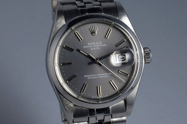 1972 Rolex Date 1500 Gray Sigma Dial