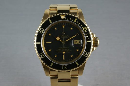 Submariner 18K 16808 Black Nipple Dial with Recent RSC Service