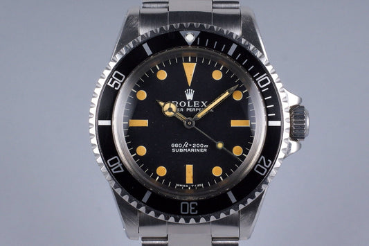 1970 Rolex Submariner 5513 Serif Dial