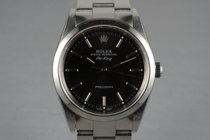 2002 Rolex Air-King 14000M with Black Dial